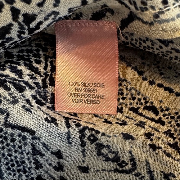 Calypso St. Barth 100% Silk Lightweight Navy Blue Cover-up Tassel Closure Size S - Picture 8 of 11